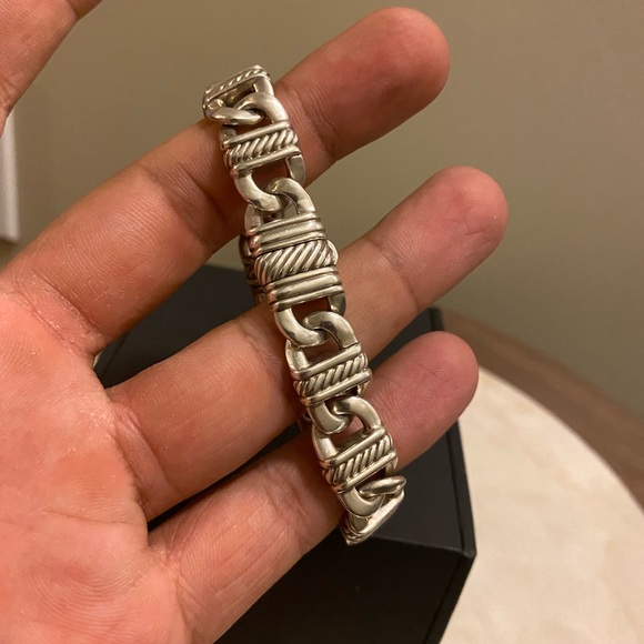 David Yurman Diamond ID Curb Bracelet - Picture 6 of 6